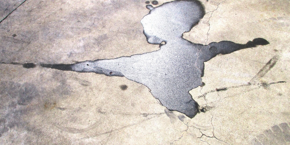 garagevloer olievlek