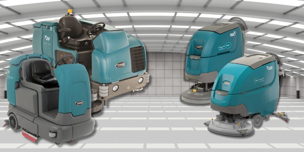 Tennant schrob- en veegmachines