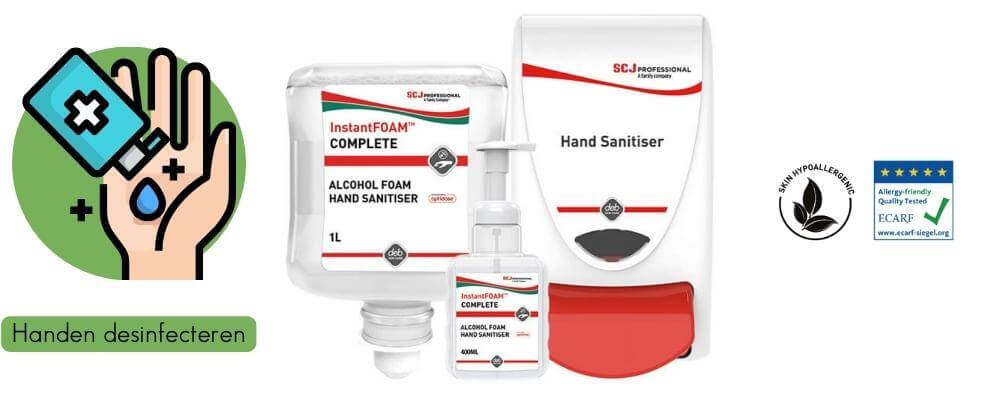 handen desinfecteren InstantFOAM