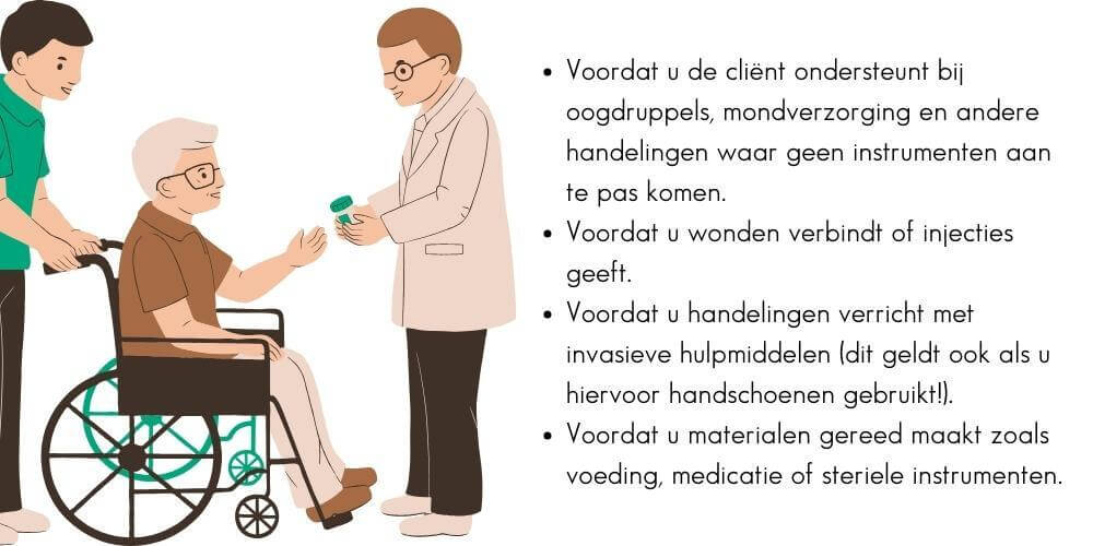 Voor schone of steriele handelingen