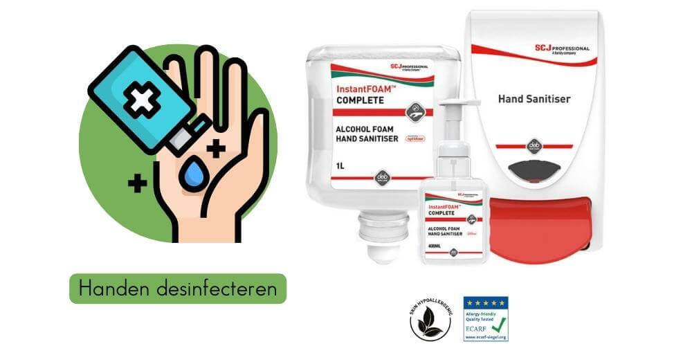 handen desinfecteren instantfoam complete