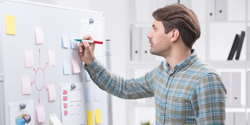 man met hygienewerkplan