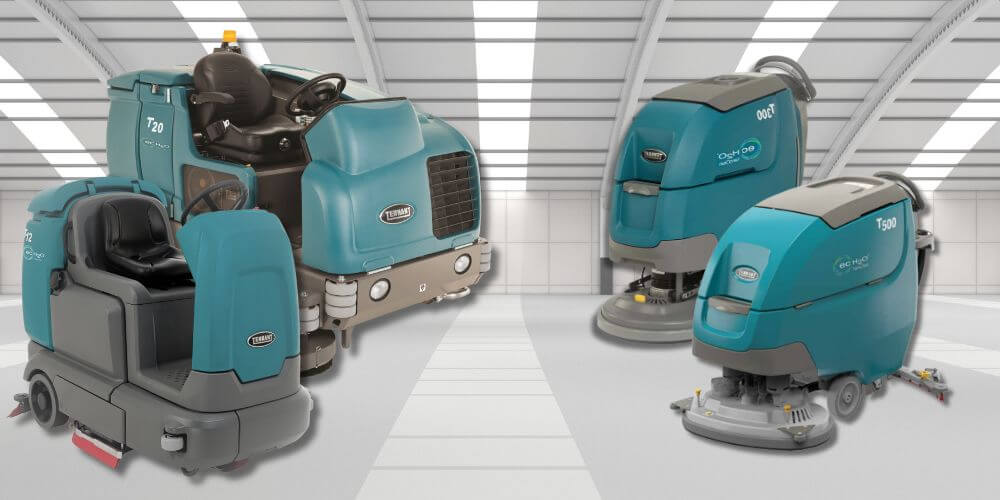 twee soorten schrobzuigmachines