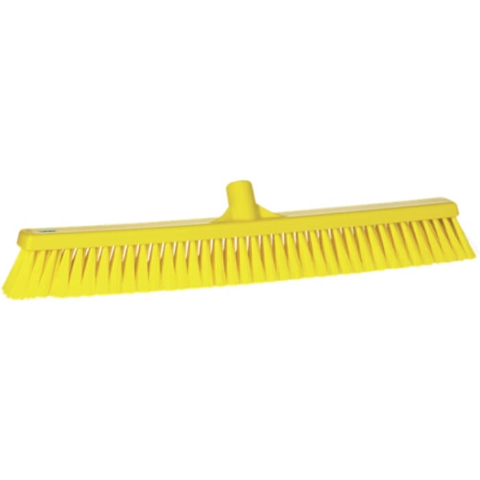 Vikan zachte brede veger 61cm geel
