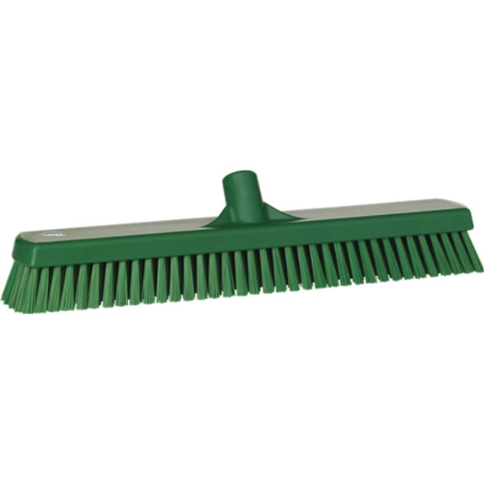 Vikan harde brede vloerschrobber 47cm groen