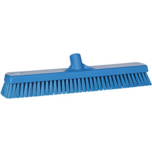 Vikan harde brede vloerschrobber 47cm blauw