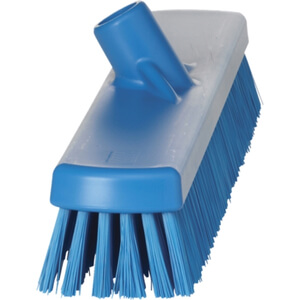 Vikan harde brede vloerschrobber 47cm blauw
