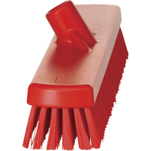 Vikan harde brede vloerschrobber 47cm rood