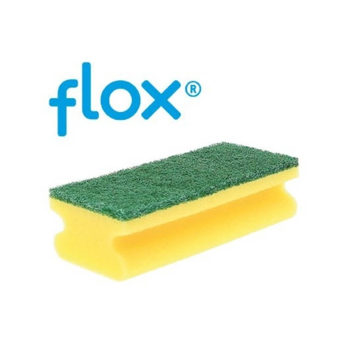 Flox Schuurspons groen/geel