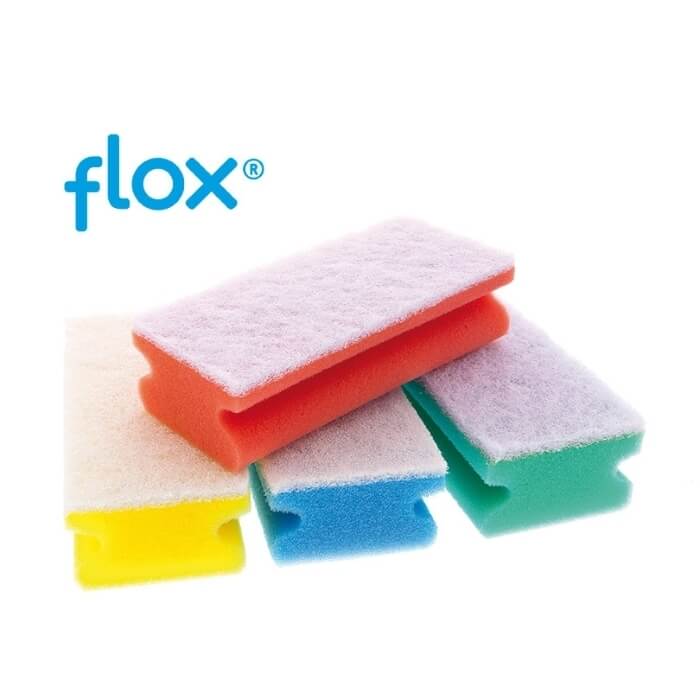 Flox Schruurspons wit/rood