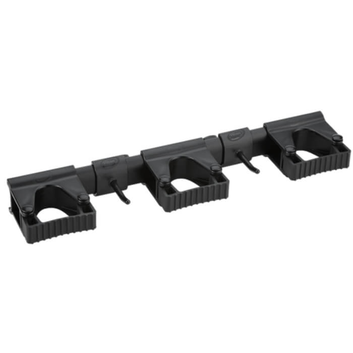 Vikan Hygiënisch Hi-Flex Wandbeugelsysteem 42cm zwart