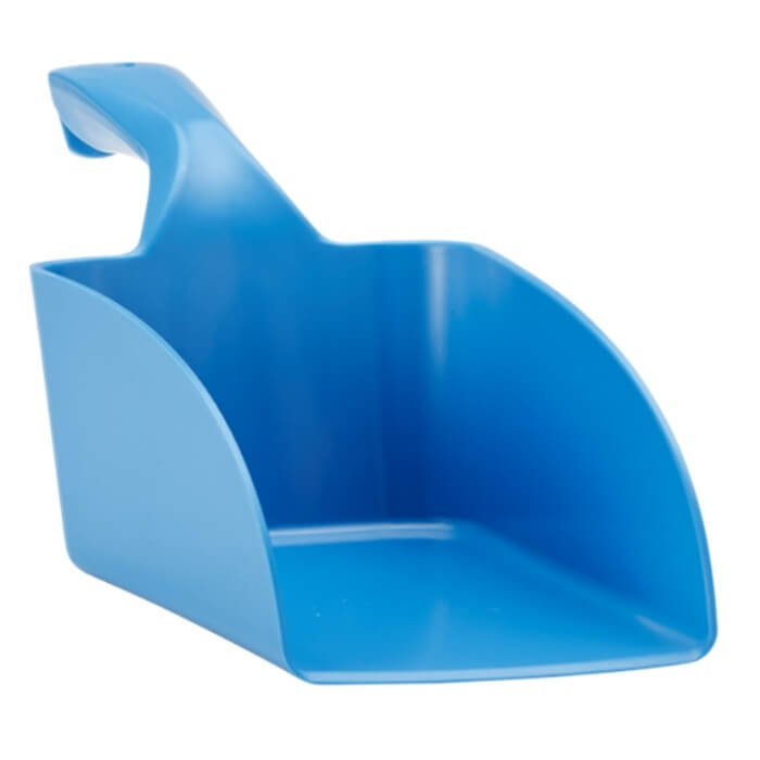 Vikan rechte handschep klein 0,5 liter blauw