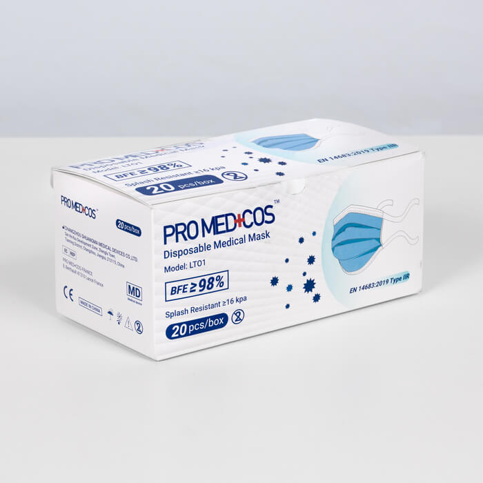 Medische mondmaskers Type IIR - R2 Hoofdstrik