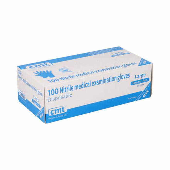 CMT Nitril Handschoenen, blauw, L