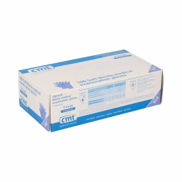 CMT Soft Nitril Handschoenen, blauw, XL