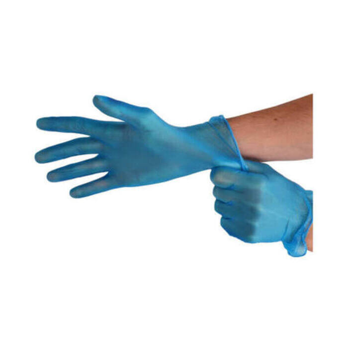 CMT Vinyl Handschoenen, blauw, L