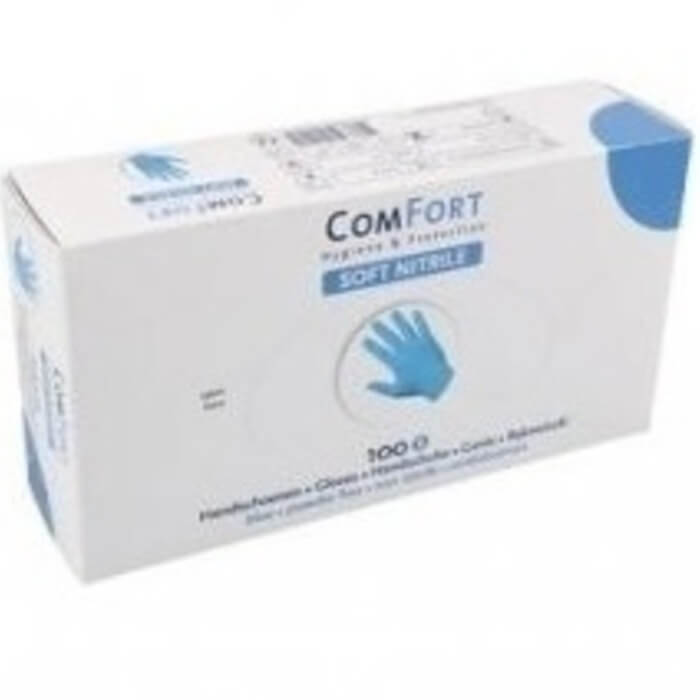 Comfort Soft Nitril Handschoenen, blauw, S