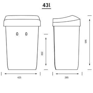 CWS Paradise Paper Bin 43L